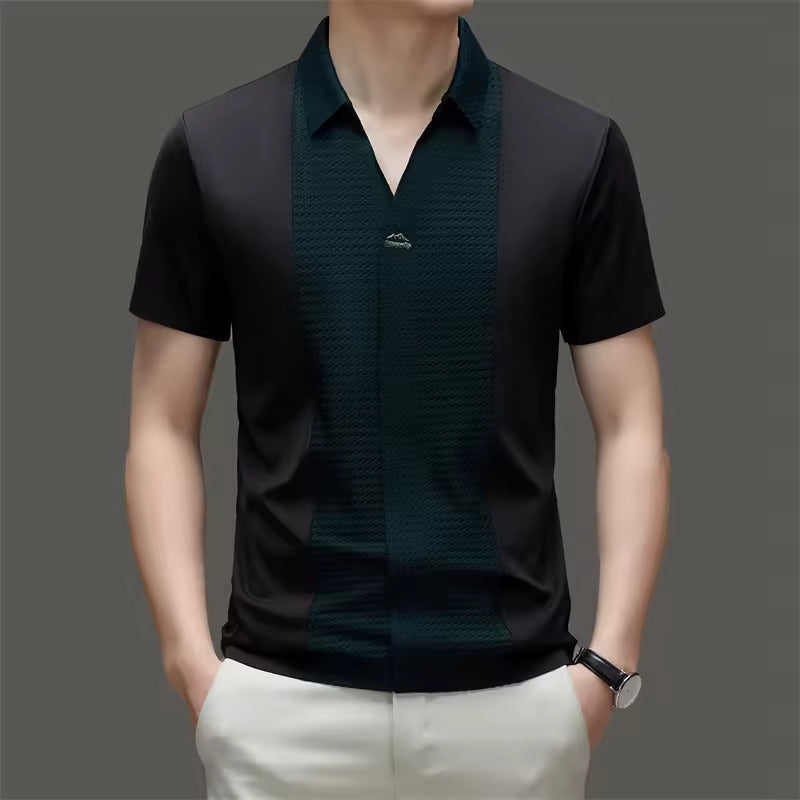 [PAGUE 2 LEVE 3] Camisa Polo Casual Nordall em Viscose, Seda Gelo e Elastano + BRINDES: Cinto, Carteira e Relógio